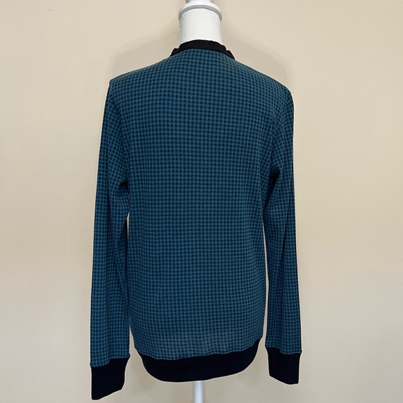 BDG Urban Outfitters Plaid V-Neck Cardigan Long Sleeve T-Shirt - Picture 8 of 14